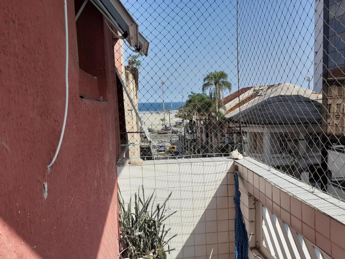 Apartamento Vento E Mar - 2 Quartos Com Sacada Na Quadra Da Praia Do Gonzaga Santos Kültér fotó
