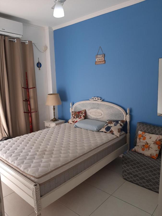 Apartamento Vento E Mar - 2 Quartos Com Sacada Na Quadra Da Praia Do Gonzaga Santos Kültér fotó
