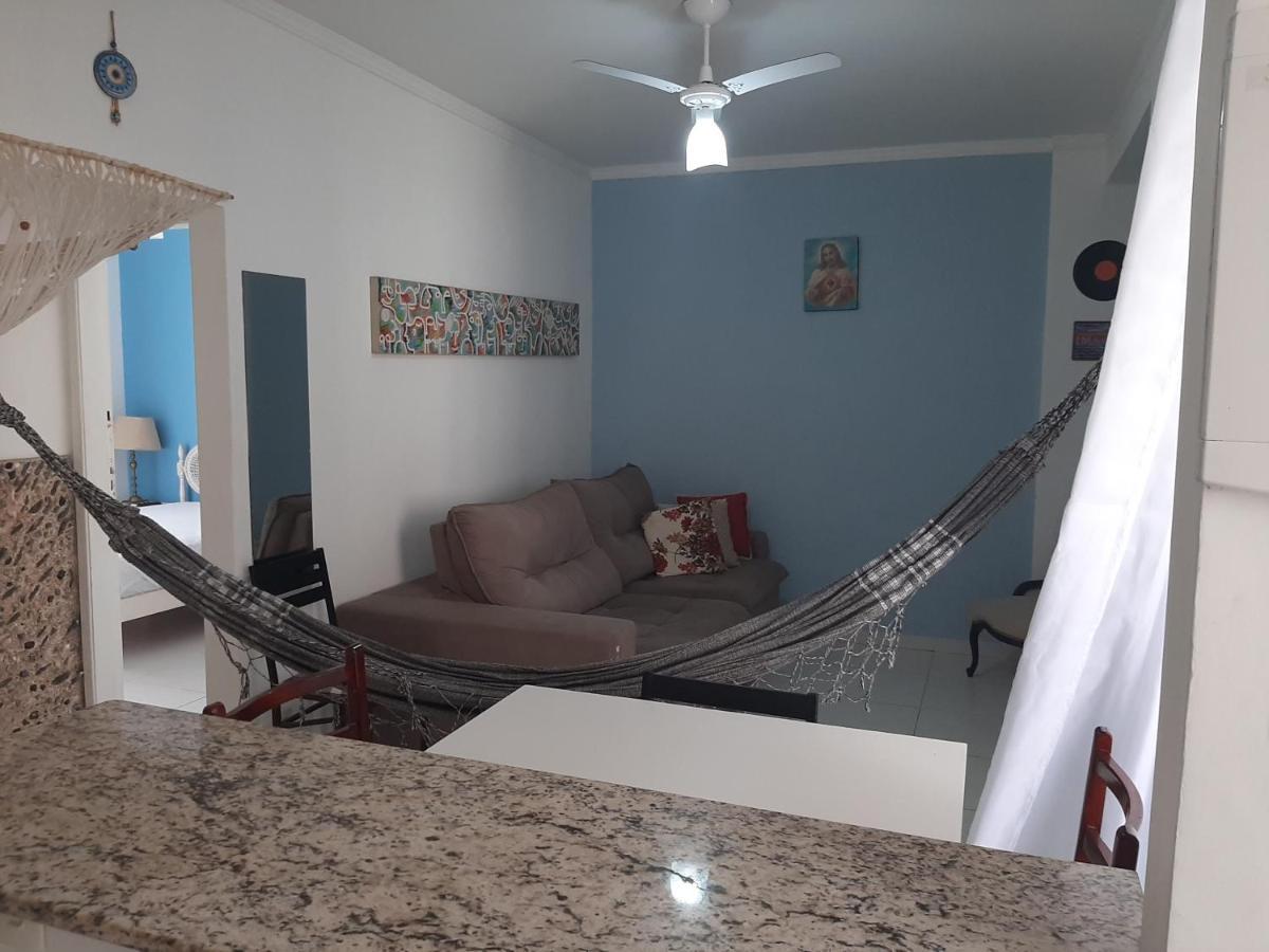 Apartamento Vento E Mar - 2 Quartos Com Sacada Na Quadra Da Praia Do Gonzaga Santos Kültér fotó